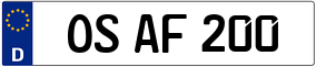 Trailer License Plate